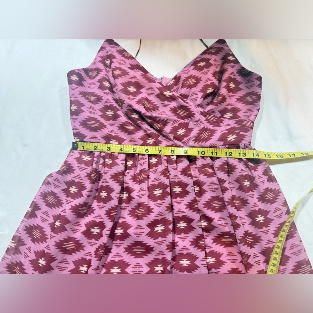 SACHIN & BABI Pink Patterned Midi Dress size 4 - Picture 15 of 16